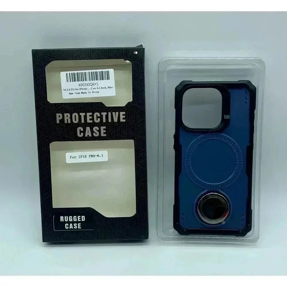 Ring Stand‎ Case for iPhone 15 Pro 6.1” Magnetic Charging Rotatable Kickstand